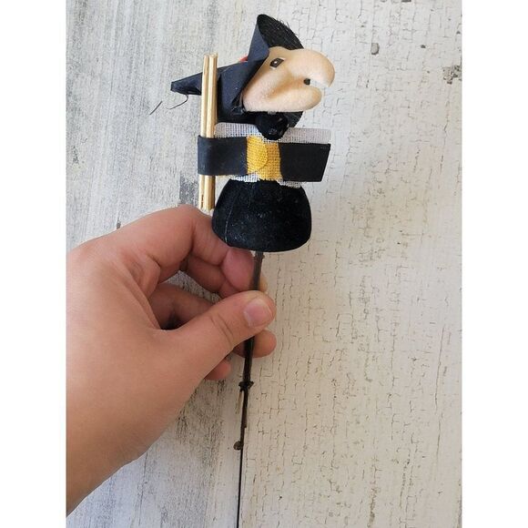 Witch Halloween broom pick home decor plush - Picture 1 of 5